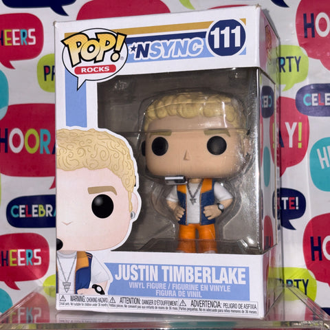 BOX DAMAGE VIEW PHOTOS Justin Timberlake- NSync Funko Pop 111 Vinyl Figure (11.4 Cm L × 8.9 Cm W × 15.9 Cm H)