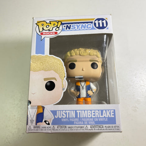 BOX DAMAGE VIEW PHOTOS Justin Timberlake- NSync Funko Pop 111 Vinyl Figure (11.4 Cm L × 8.9 Cm W × 15.9 Cm H)