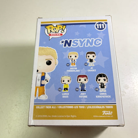 BOX DAMAGE VIEW PHOTOS Justin Timberlake- NSync Funko Pop 111 Vinyl Figure (11.4 Cm L × 8.9 Cm W × 15.9 Cm H)