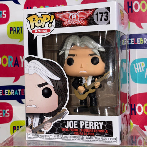 BOX FLAWS VIEW PHOTOS Aerosmith - Joe Perry Funko Pop Rocks 173 Vinyl Figure
