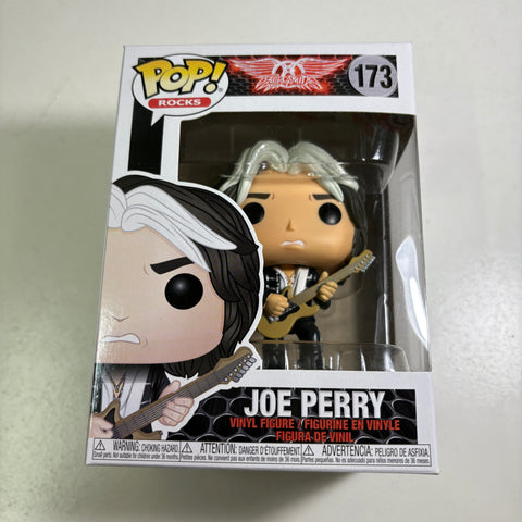 BOX FLAWS VIEW PHOTOS Aerosmith - Joe Perry Funko Pop Rocks 173 Vinyl Figure