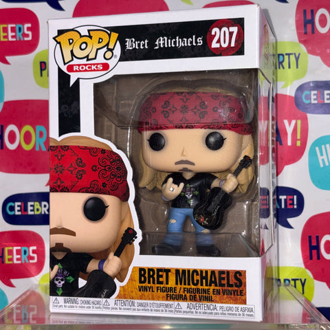 Bret Michaels Funko Pop 207 Vinyl Figure (11.4 Cm L × 8.9 Cm W × 15.9 Cm H)