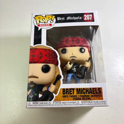 Bret Michaels Funko Pop 207 Vinyl Figure (11.4 Cm L × 8.9 Cm W × 15.9 Cm H)