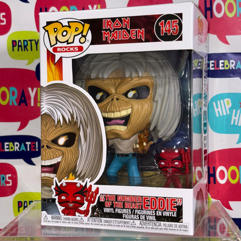 THE NUMBER OF THE BEAST Eddie - IRON MAIDEN Funko Pop Rocks 145 Vinyl Figure