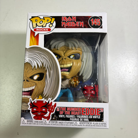 THE NUMBER OF THE BEAST Eddie - IRON MAIDEN Funko Pop Rocks 145 Vinyl Figure