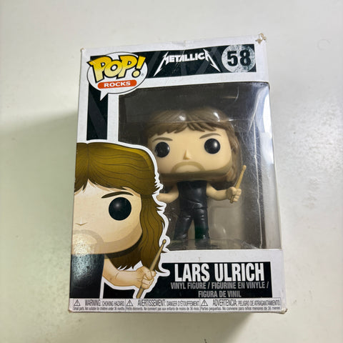 BOX DAMAGE VIEW PHOTOS Lars Ulrich - Metallica Funko Pop 207 Vinyl Figure (11.4 Cm L × 8.9 Cm W × 15.9 Cm H)
