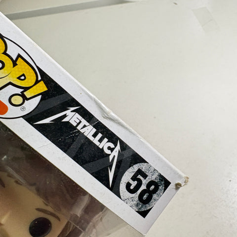 BOX DAMAGE VIEW PHOTOS Lars Ulrich - Metallica Funko Pop 207 Vinyl Figure (11.4 Cm L × 8.9 Cm W × 15.9 Cm H)
