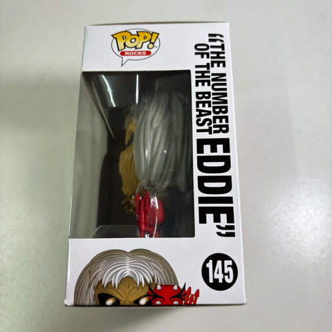 THE NUMBER OF THE BEAST Eddie - IRON MAIDEN Funko Pop Rocks 145 Vinyl Figure