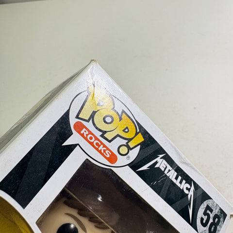 BOX DAMAGE VIEW PHOTOS Lars Ulrich - Metallica Funko Pop 207 Vinyl Figure (11.4 Cm L × 8.9 Cm W × 15.9 Cm H)