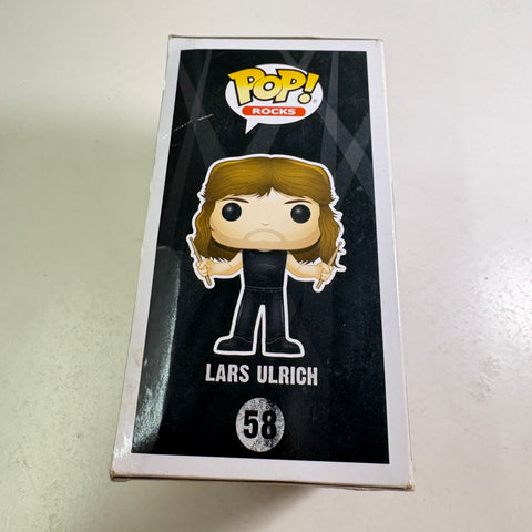 BOX DAMAGE VIEW PHOTOS Lars Ulrich - Metallica Funko Pop 207 Vinyl Figure (11.4 Cm L × 8.9 Cm W × 15.9 Cm H)
