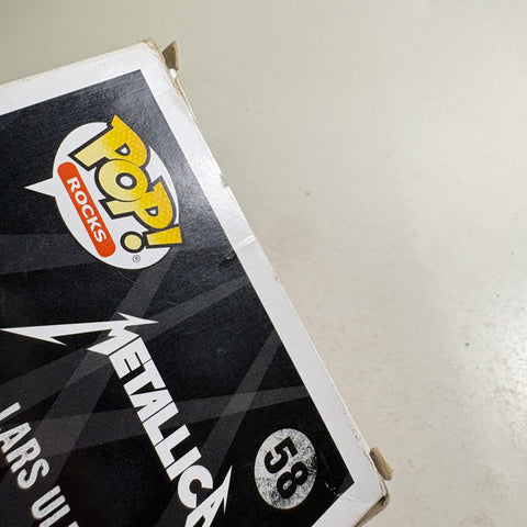 BOX DAMAGE VIEW PHOTOS Lars Ulrich - Metallica Funko Pop 207 Vinyl Figure (11.4 Cm L × 8.9 Cm W × 15.9 Cm H)