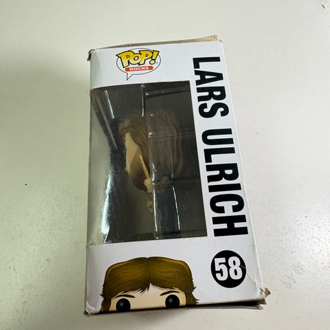 BOX DAMAGE VIEW PHOTOS Lars Ulrich - Metallica Funko Pop 207 Vinyl Figure (11.4 Cm L × 8.9 Cm W × 15.9 Cm H)