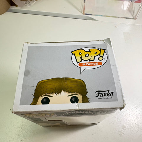 BOX DAMAGE VIEW PHOTOS Lars Ulrich - Metallica Funko Pop 207 Vinyl Figure (11.4 Cm L × 8.9 Cm W × 15.9 Cm H)