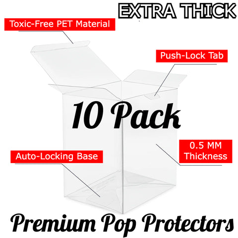 Funko Pop Protectors - Standard Sized 4 Inch (0.5 mm Thickness) UV Resistant Scratch Resistant