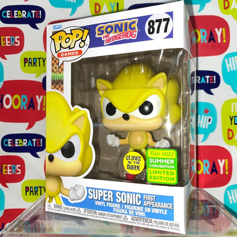 Sonic - Super Sonic (Glow) Funko Pop 877 Summer Convention