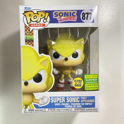 Sonic - Super Sonic (Glow) Funko Pop 877 Summer Convention