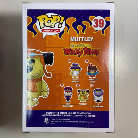 Hanna Barbera Wacky Races - Muttley (Flocked) Funko Pop 39 Gemini Exclusive
